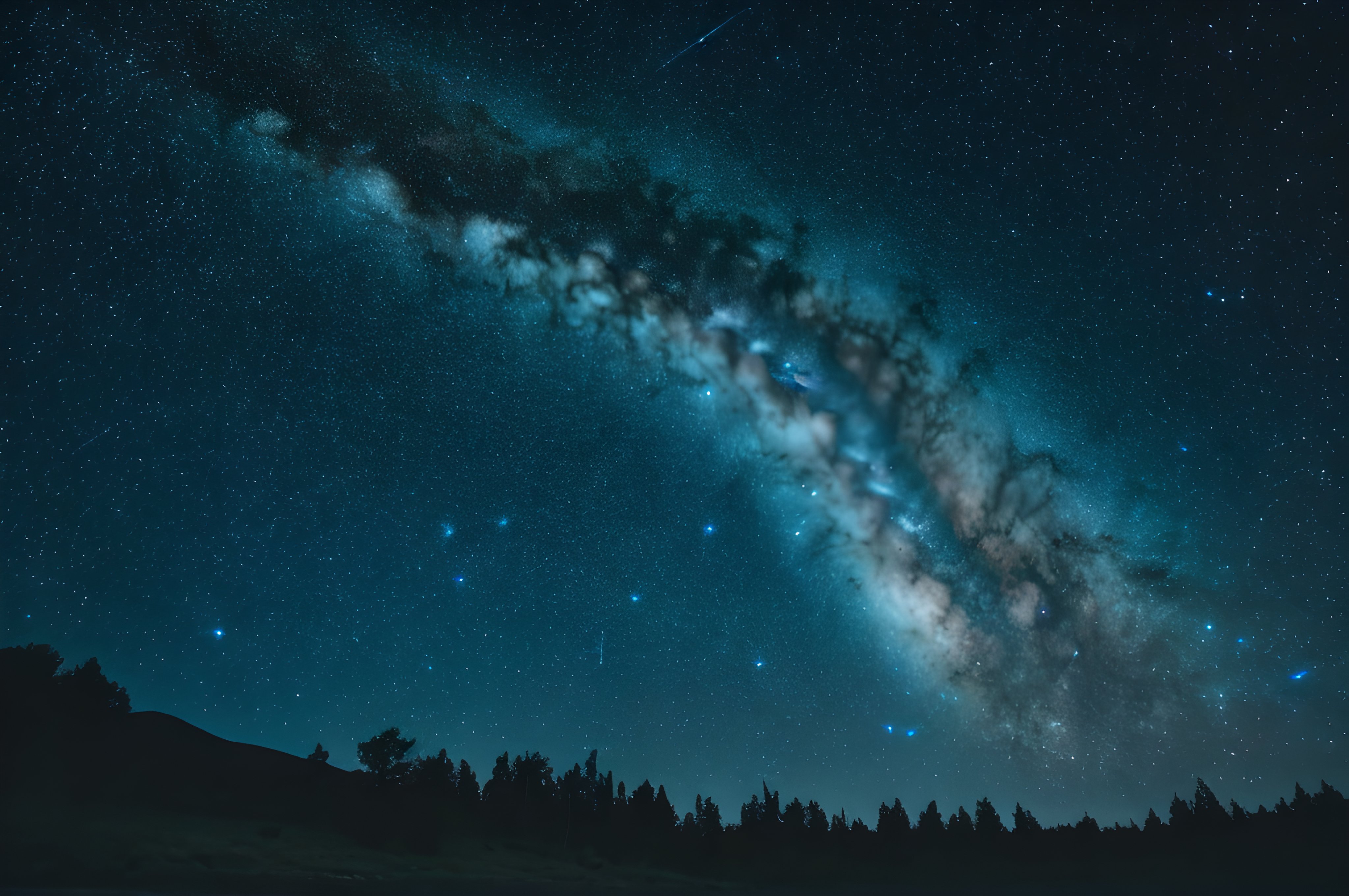 夜の星空