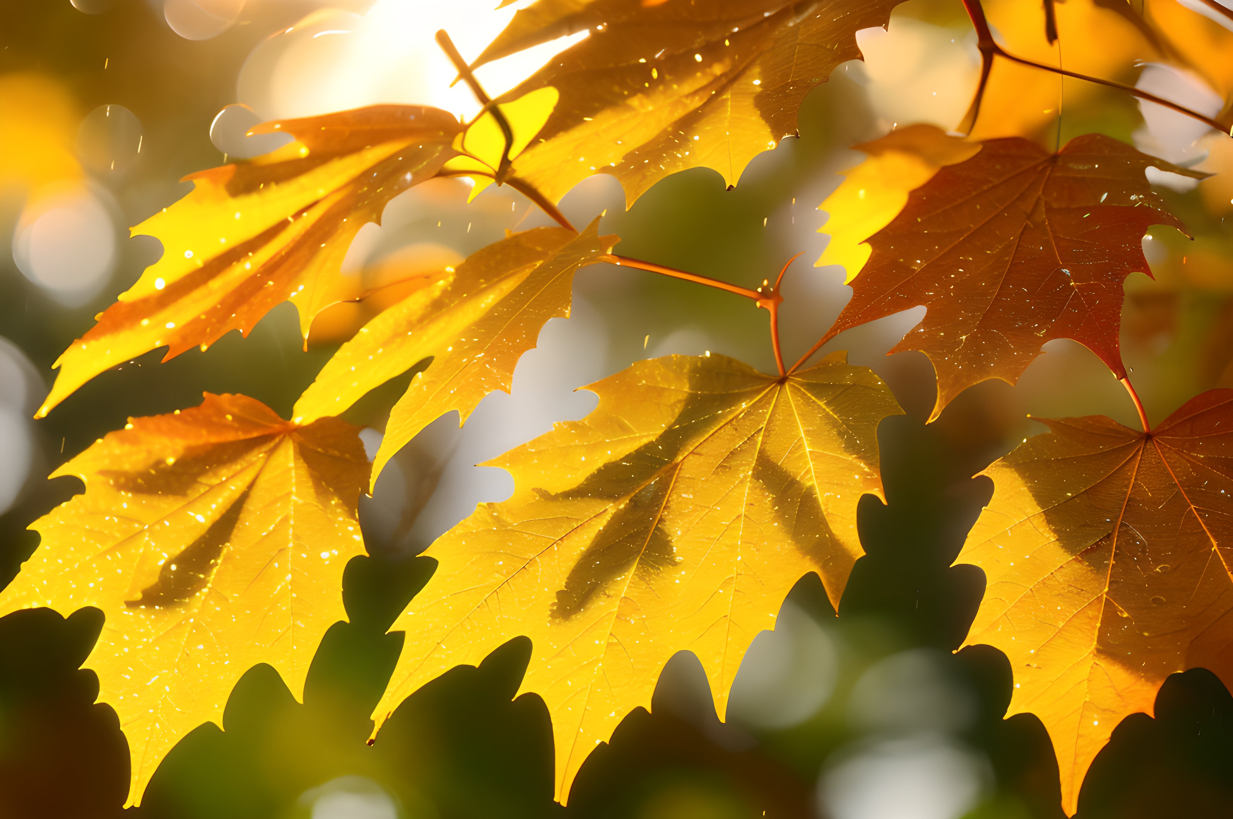 5. 雨上がりの紅葉
