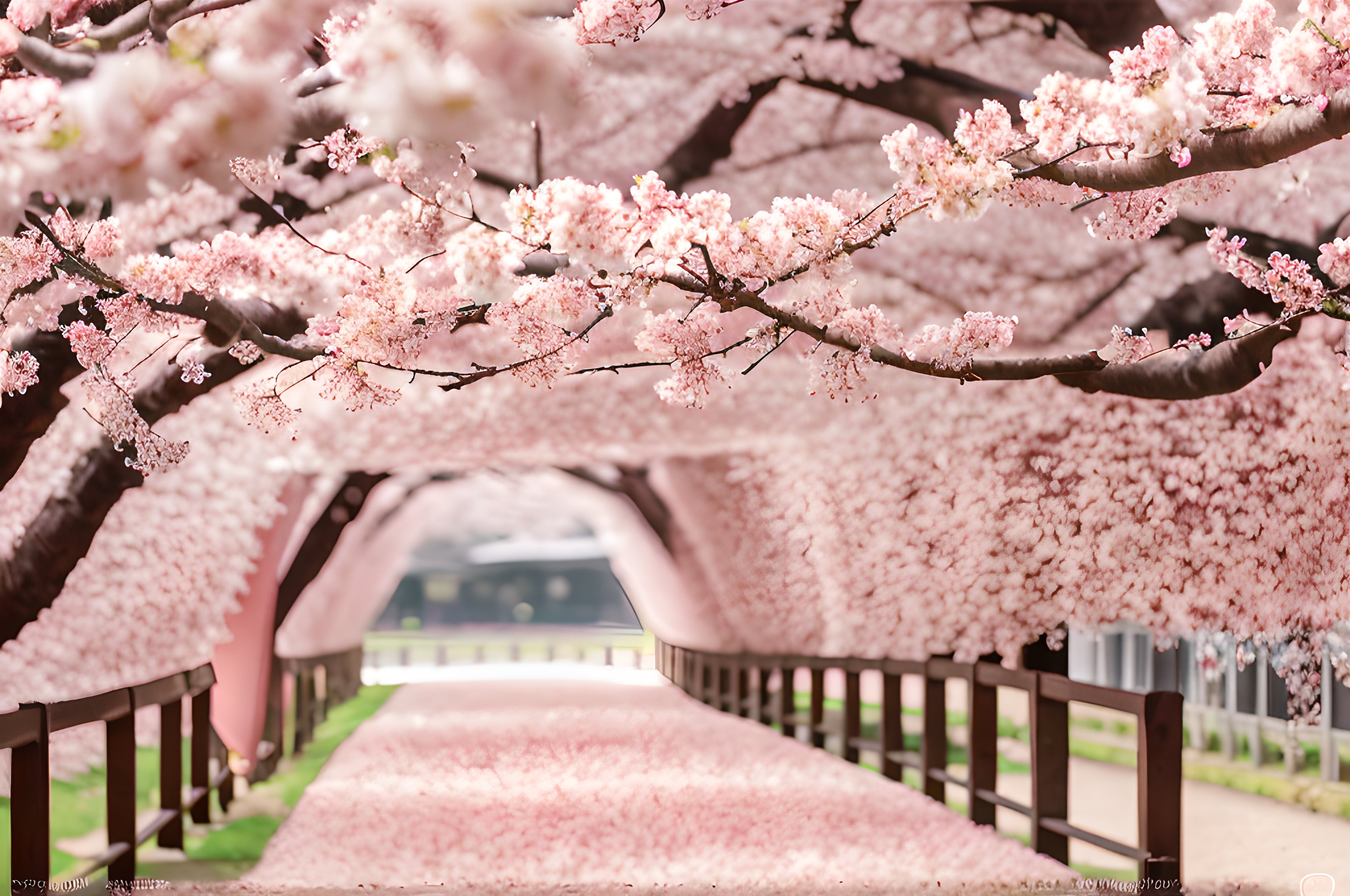 桜のトンネル
